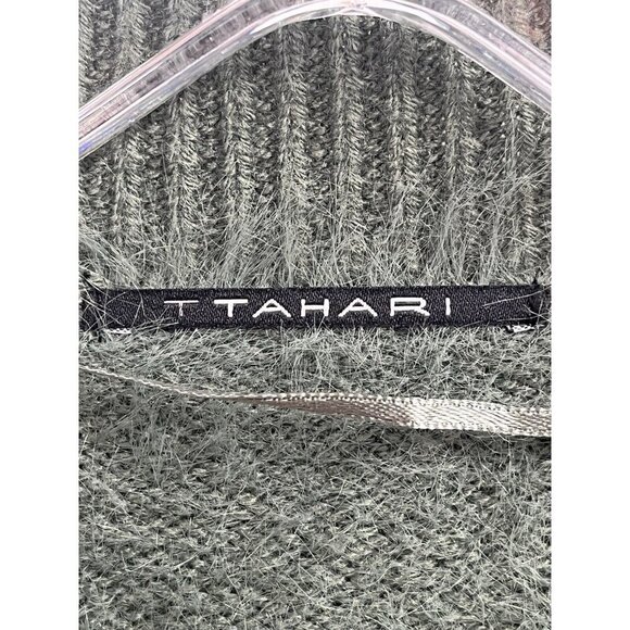 Tahari Green Button-Up Cardigan - Picture 5 of 7